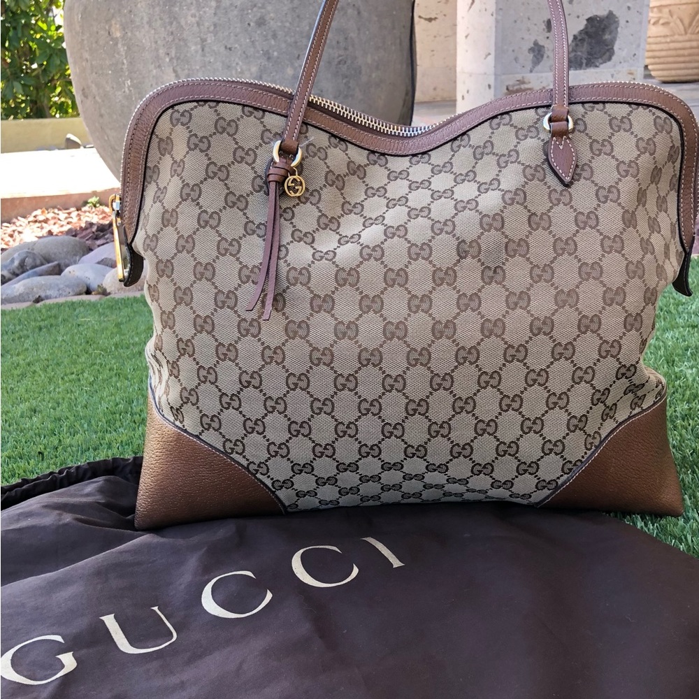 Gucci Tote GG Canvas Large Neutral